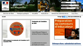 What Mayenne.gouv.fr website looked like in 2018 (5 years ago)