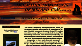 What Megalithicmonumentsofireland.com website looked like in 2018 (5 years ago)