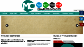 What Mijascomunicacion.org website looked like in 2018 (6 years ago)