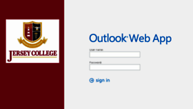 What Mail.jerseycollege.edu website looked like in 2018 (6 years ago)