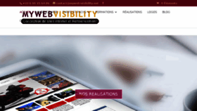 What Myweb-visibility.net website looked like in 2018 (6 years ago)