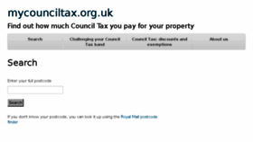 What Mycounciltax.org.uk website looked like in 2018 (6 years ago)