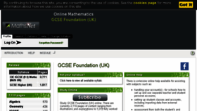 What Mathsnetgcse.com website looked like in 2018 (6 years ago)