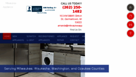 What Milwaukeeappliance.net website looked like in 2018 (5 years ago)