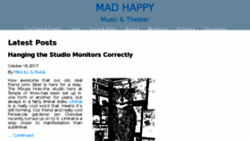 What Madhappy.com website looked like in 2018 (5 years ago)