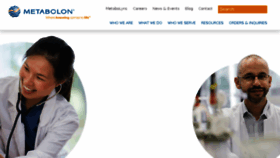 What Metabolon.com website looked like in 2018 (6 years ago)