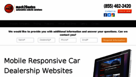 What Mach20autos.com website looked like in 2018 (6 years ago)