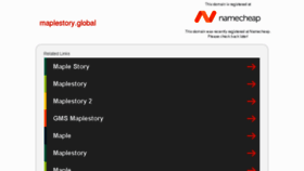 What Maplestory.global website looked like in 2018 (5 years ago)