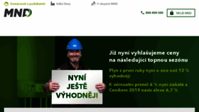 What Mnd.cz website looked like in 2018 (6 years ago)