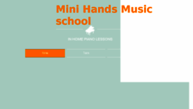 What Minihandsmusic.com website looked like in 2018 (6 years ago)