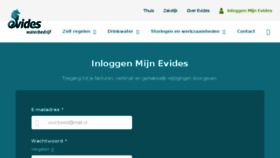 What Mijn.evides.nl website looked like in 2018 (5 years ago)