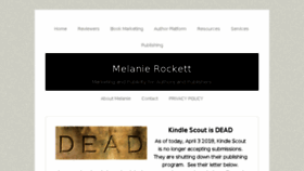 What Melanierockett.com website looked like in 2018 (5 years ago)
