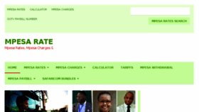 What Mpesarates.com website looked like in 2018 (5 years ago)