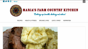 What Mariasfarmcountrykitchen.com website looked like in 2018 (5 years ago)