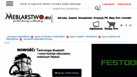 What Meblarstwo.eu website looked like in 2018 (6 years ago)