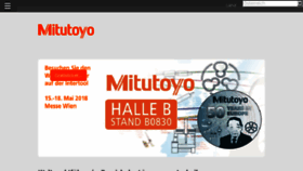 What Mitutoyo.at website looked like in 2018 (5 years ago)