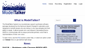 What Modeltalker.com website looked like in 2018 (5 years ago)