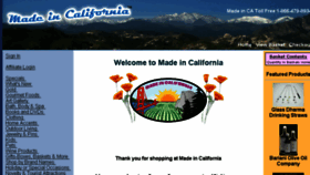 What Madeincalifornia.net website looked like in 2018 (5 years ago)