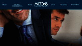What Miltons.com website looked like in 2018 (6 years ago)