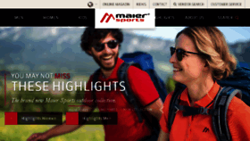 What Maier-sports.com website looked like in 2018 (5 years ago)