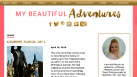 What Mybeautifuladventures.com website looked like in 2018 (5 years ago)