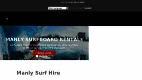 What Manlysurfhire.com.au website looked like in 2018 (6 years ago)