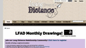 What Members.lovingfromadistance.com website looked like in 2018 (5 years ago)