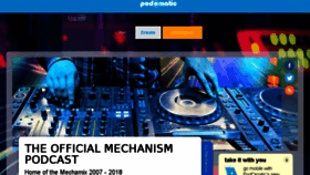 What Mechanism.podomatic.com website looked like in 2018 (5 years ago)