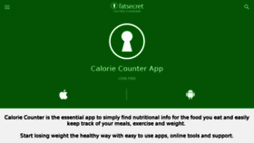 What Mobile.fatsecret.co.uk website looked like in 2018 (5 years ago)