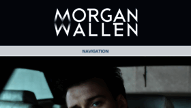 What Morganwallen.com website looked like in 2018 (5 years ago)