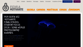 What Motivarte.com website looked like in 2018 (5 years ago)