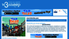 What Movietube.pw.w3snoop.com website looked like in 2018 (6 years ago)
