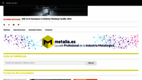 What Metalia.es website looked like in 2018 (5 years ago)
