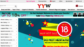 What My.yyw.com website looked like in 2018 (5 years ago)