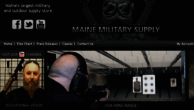 What Mainemilitary.com website looked like in 2018 (5 years ago)