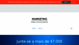 What Marketingparaadvogados.com.br website looked like in 2018 (6 years ago)