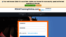 What Mshatrainingonline.com website looked like in 2018 (5 years ago)