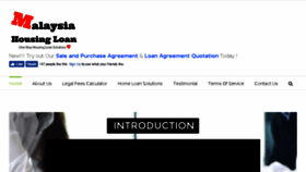 What Malaysiahousingloan.com website looked like in 2018 (5 years ago)
