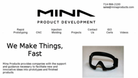 What Minaproducts.com website looked like in 2018 (5 years ago)