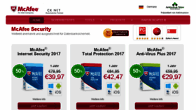 What Mcafee-antivirus-download.de website looked like in 2018 (6 years ago)