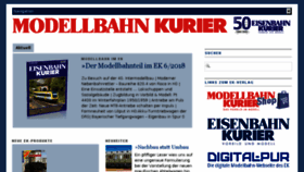 What Modellbahn-kurier.de website looked like in 2018 (5 years ago)