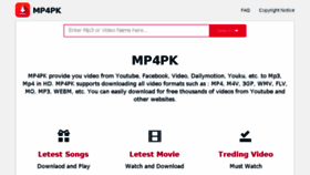 What Mp4pk.com website looked like in 2018 (5 years ago)