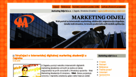 What Marketing-odjel.com website looked like in 2018 (5 years ago)