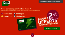 What Mypmu.fr website looked like in 2018 (5 years ago)