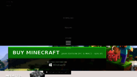 What Minecraft.net website looked like in 2018 (5 years ago)
