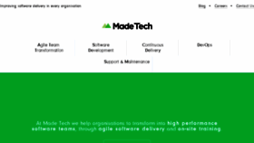 What Madetech.co.uk website looked like in 2018 (7 years ago)