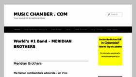 What Musicchamber.com website looked like in 2018 (5 years ago)