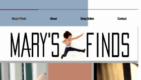 What Marysfinds.com website looked like in 2018 (5 years ago)
