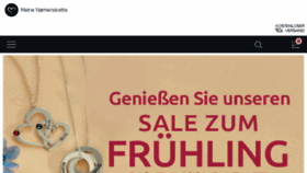 What Meinenamenskette.ch website looked like in 2018 (6 years ago)