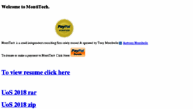 What Montitech.com website looked like in 2018 (6 years ago)